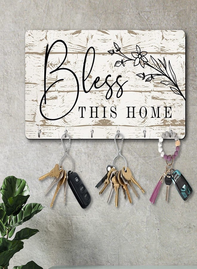 HOTHOUSE Unique Stylish Modern Wooden Key Holder for Home Decor Living Room Office with Stylish Key Organizer | Designer Wall Decor | Wall Art Decorative Items | Wall Decoration (Hanging 2) - Image 3